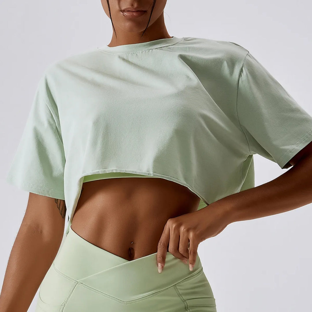 Becca Sports Cropped Tee Shirt