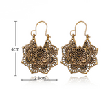 Load image into Gallery viewer, Style Metal Floral Flower Earrings
