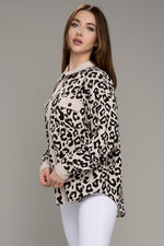 Load image into Gallery viewer, Leopard corduroy shacket
