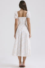 Load image into Gallery viewer, Liana Long White Floral Dress
