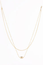 Load image into Gallery viewer, Zalia Double Layered Oval Pendant Necklace
