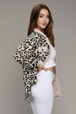 Load image into Gallery viewer, Leopard corduroy shacket
