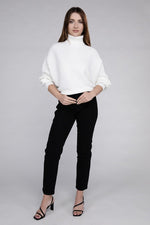 Load image into Gallery viewer, Viscose Dolman Sleeve Turtleneck Sweater
