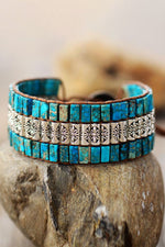 Load image into Gallery viewer, Handmade Triple Layer Natural Stone Bracelet
