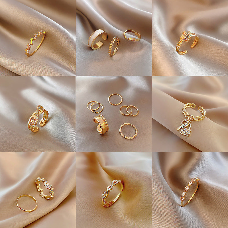 Jianna Adjustable Geometric Ring Collection