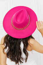Load image into Gallery viewer, Fame Keep Your Promise Fedora Hat in Pink
