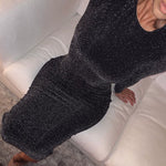 Load image into Gallery viewer, Aria Bright Silky Shimmery Chic Dress
