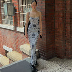 Load image into Gallery viewer, Iris Sheer Tie-Dye Print Long Dress
