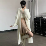Load image into Gallery viewer, Ruby Mohair Mid-length Tweed Coat
