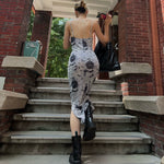 Load image into Gallery viewer, Iris Sheer Tie-Dye Print Long Dress

