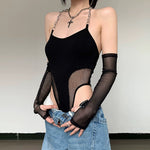 Load image into Gallery viewer, Madelyn Mesh Panels Bodysuit
