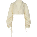 Load image into Gallery viewer, Emery Drawstring One Button Jacket Top
