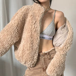 Load image into Gallery viewer, Amelia Imitation Fur Lamb Suit Coat
