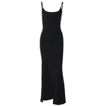 Load image into Gallery viewer, Stella Lace Panels Backless High Split Dress
