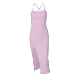 Load image into Gallery viewer, Kathy High Slit Slip Dress
