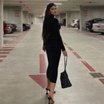 Load image into Gallery viewer, Emma Full Length Turtle Neck Dress
