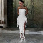 Load image into Gallery viewer, Hannah Ruffled Wrap Around Dress
