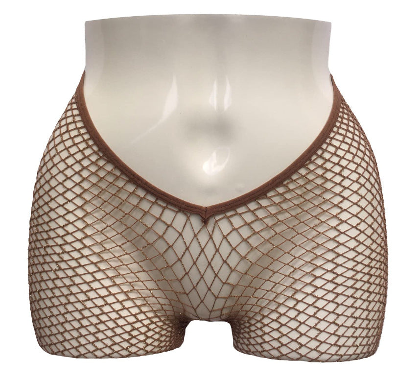 Juliette V-Waist V-Cut Fishnet Stockings