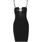 Load image into Gallery viewer, Gabriella Sheer Front Backless Mini Dress
