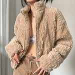 Load image into Gallery viewer, Amelia Imitation Fur Lamb Suit Coat
