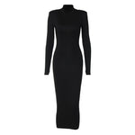 Load image into Gallery viewer, Emma Full Length Turtle Neck Dress
